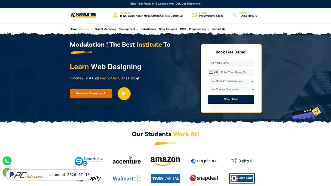 Screenshot of midmweb.com