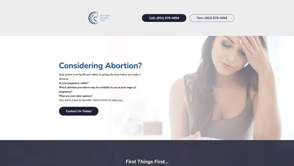 midsouthwomensclinic.net screenshot