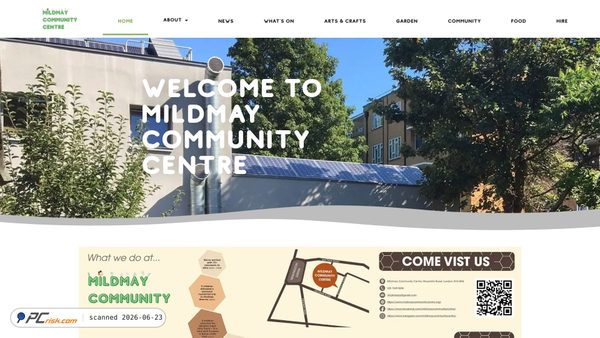 mildmaycommunitycentre.org screenshot