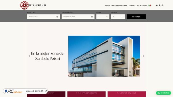 milleniumplazasuites.mx screenshot