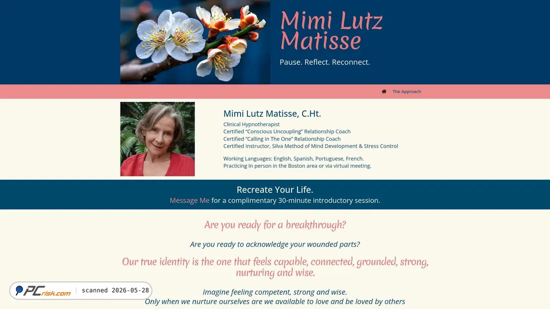 Screenshot of mimilutzmatisse.com