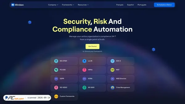 mindsec.io Screenshot