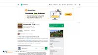 Captura de ecrã de minecraft-trial.en.softonic.com