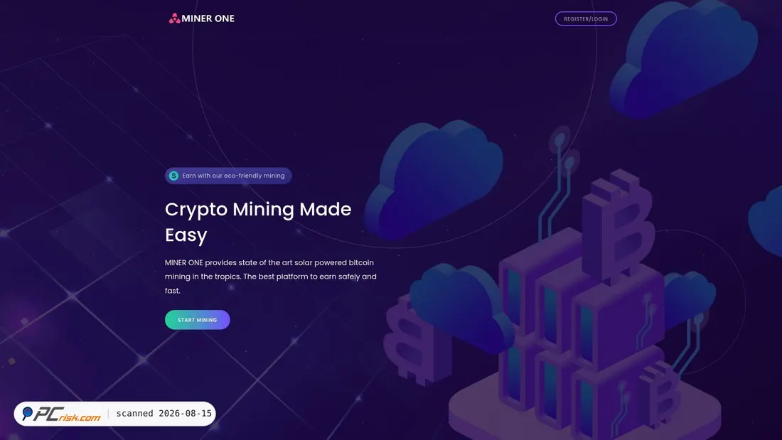Screenshot of minerone.org