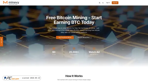 minevy.app screenshot