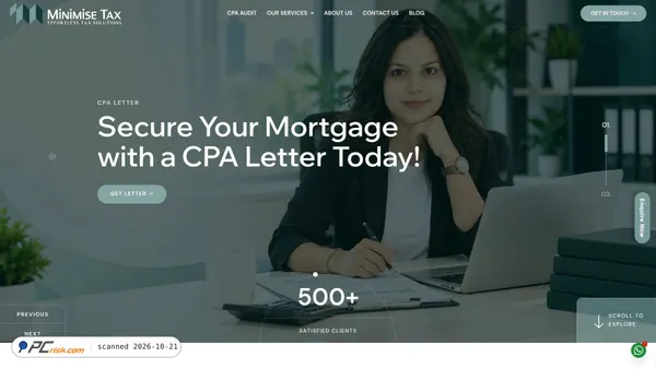 minimisetax.com screenshot