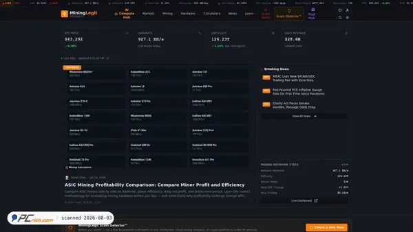 mininglegit.com screenshot
