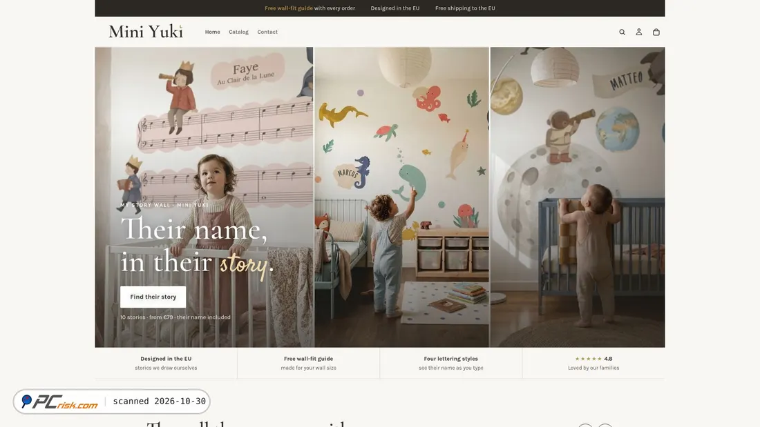 Screenshot of miniyuki.eu