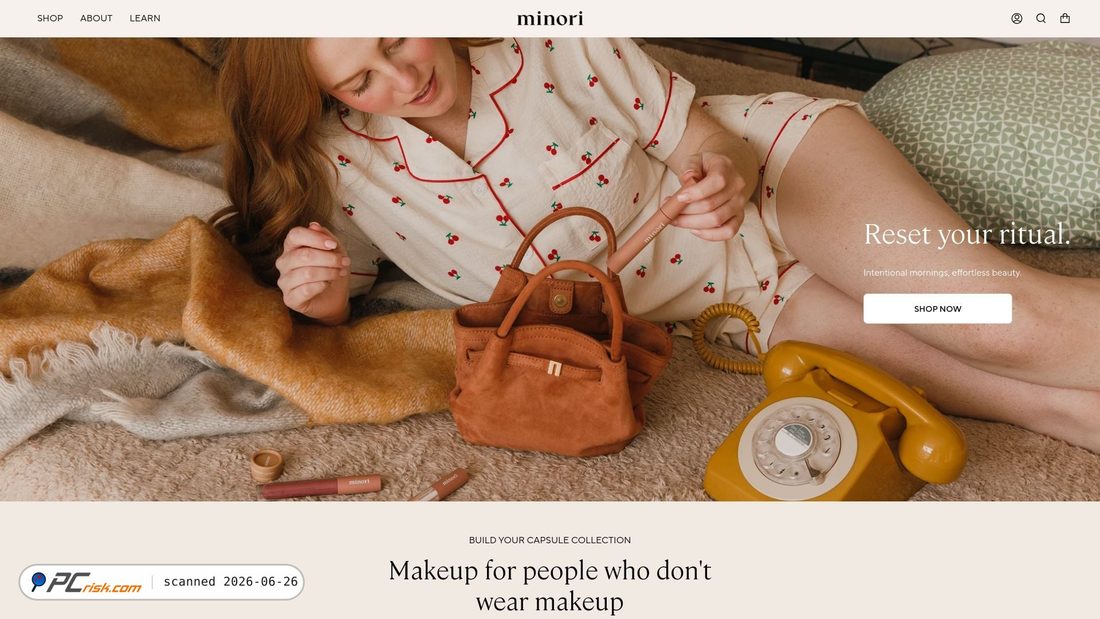 Captura de pantalla de minoribeauty.com