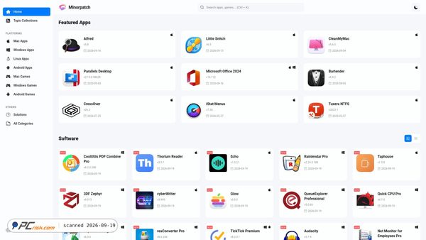 minorpatch.com screenshot