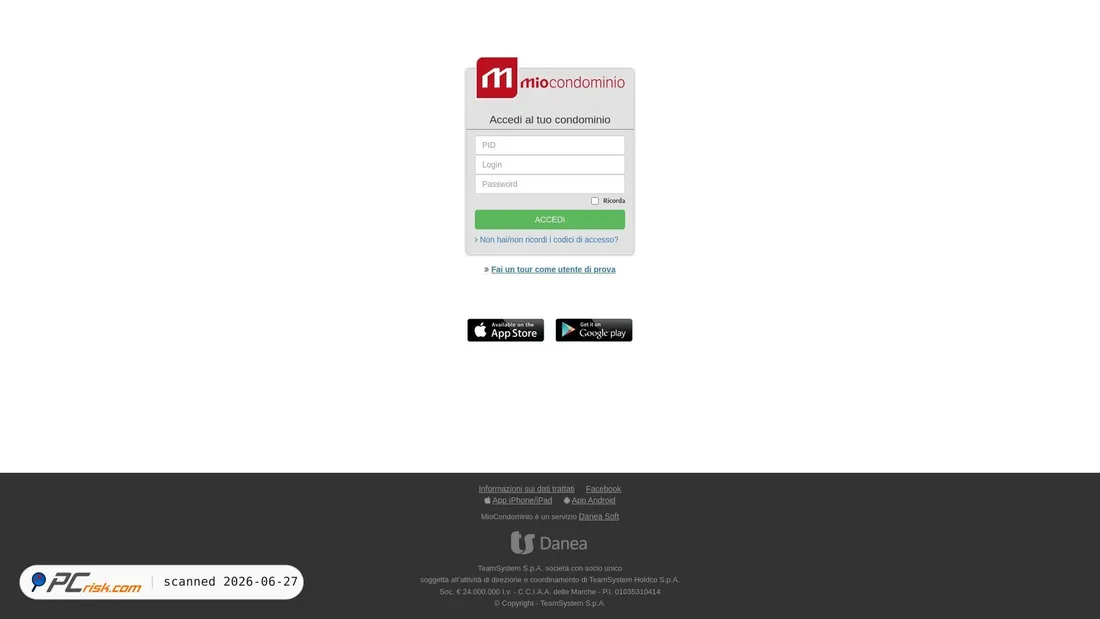 Screenshot of miocondominio.eu