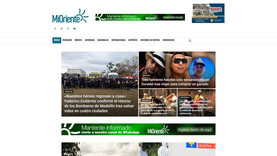 Screenshot von mioriente.com
