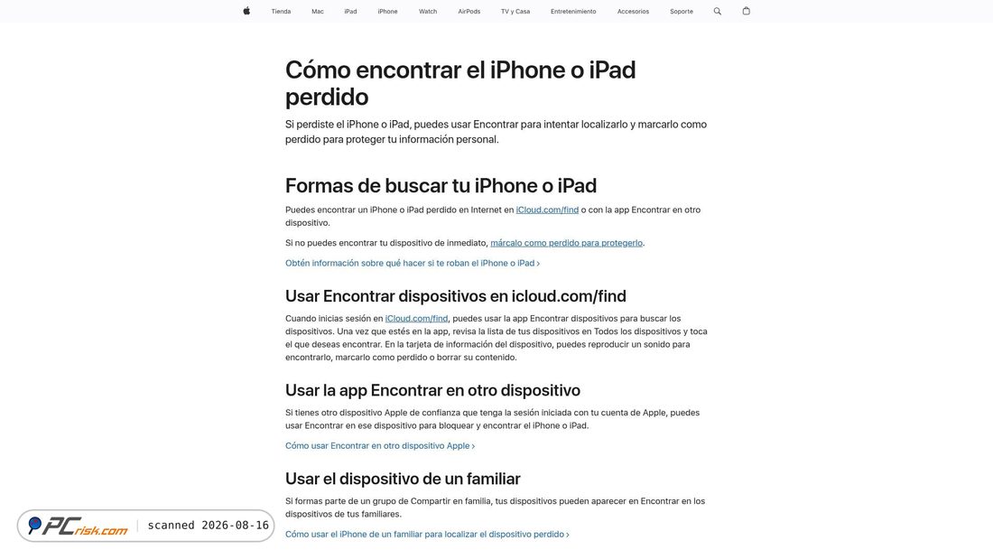 Captura de ecrã de mireporteapplemx.com