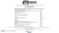 Captura de ecrã de mirrors.kernel.org
