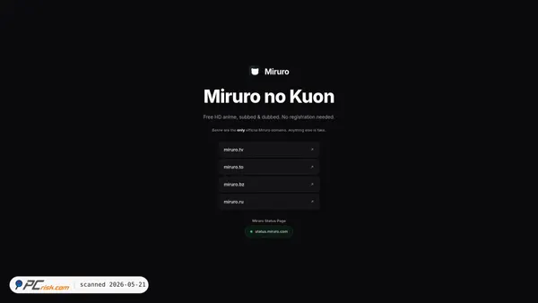 miruro.com screenshot