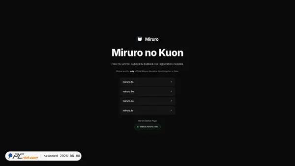 miruro.com screenshot