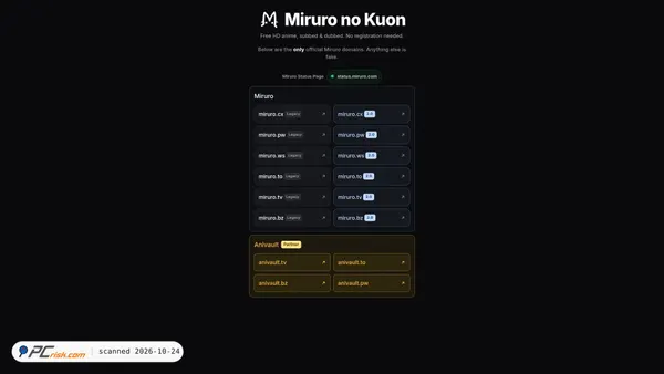 miruro.com screenshot