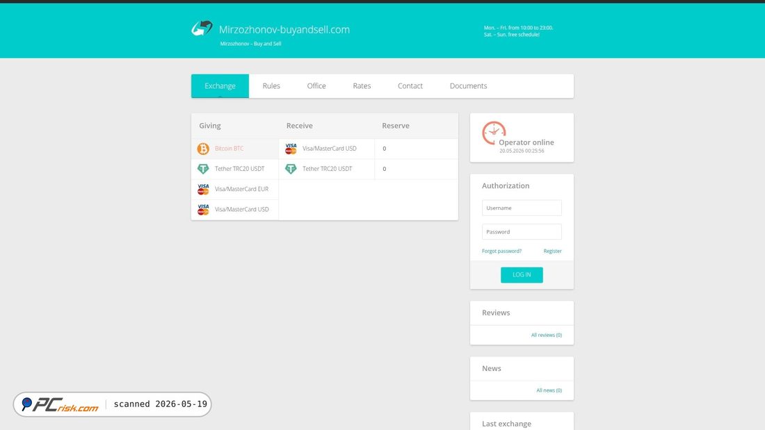 Capture d’écran de mirzozhonov-buyandsell.com