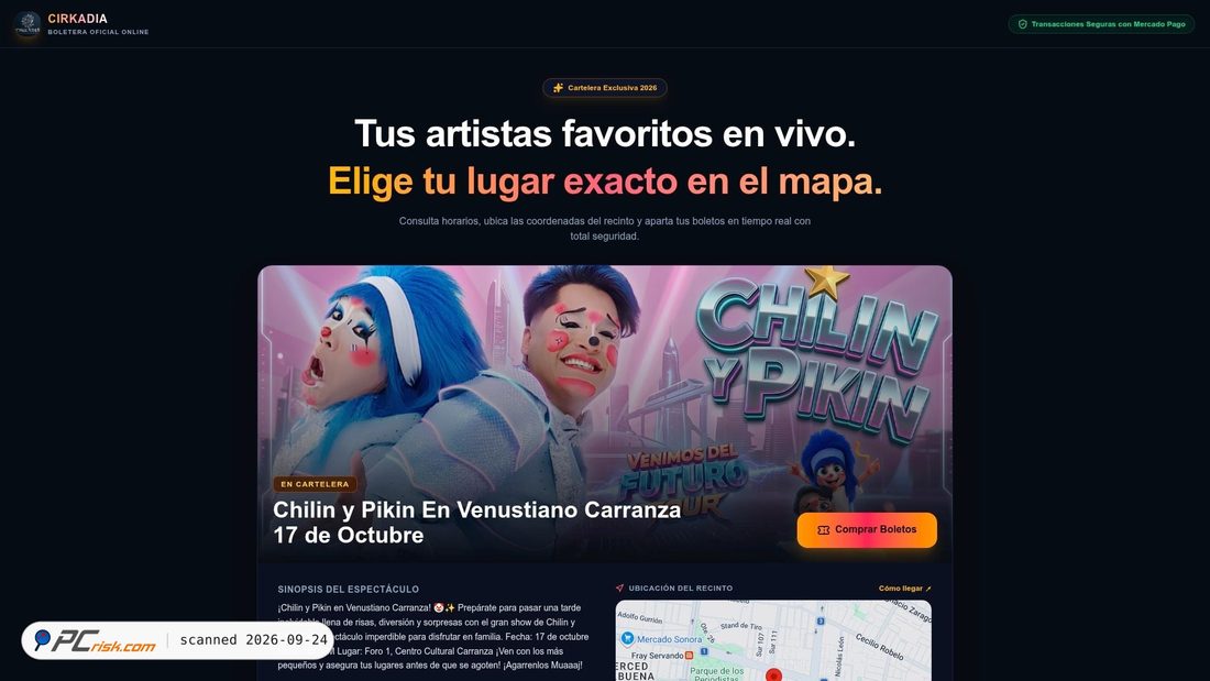 Captura de ecrã de miseventos.space