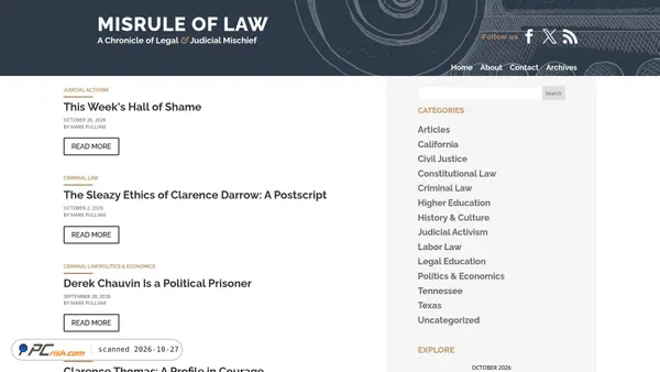 Captura de misruleoflaw.com