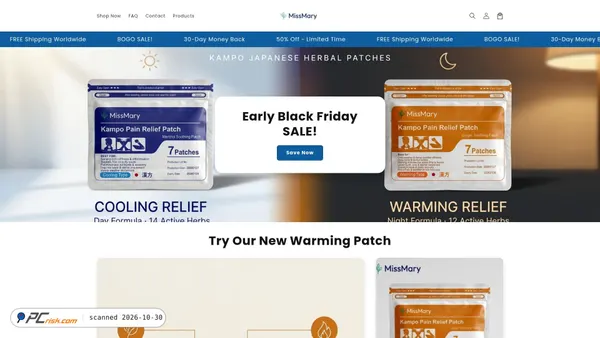 missmaryofficial.com Screenshot