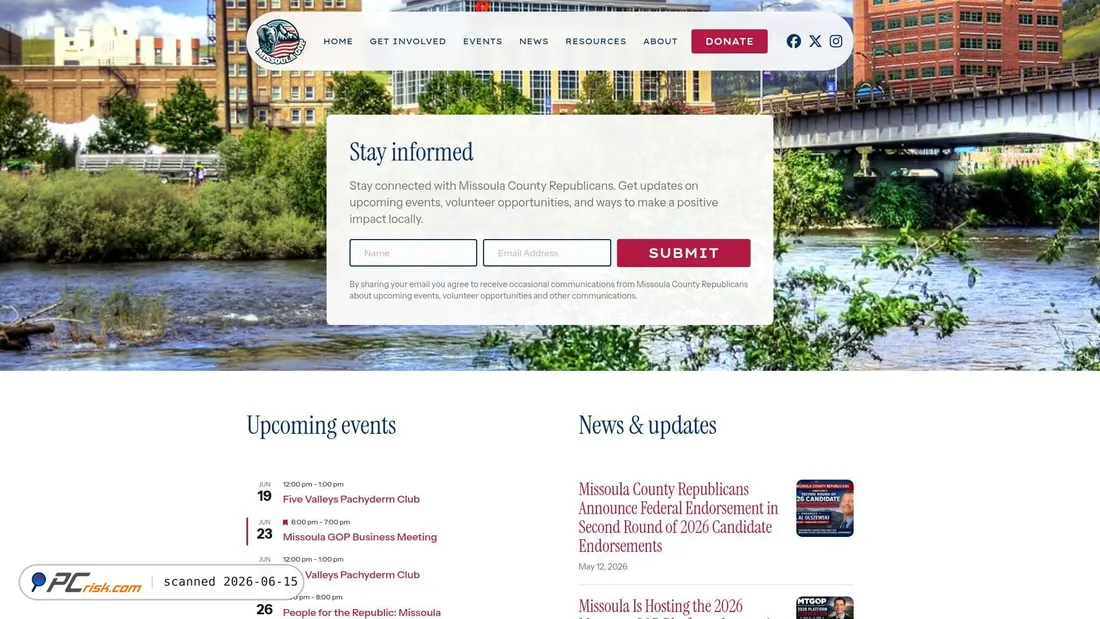 Screenshot of missoulagop.org