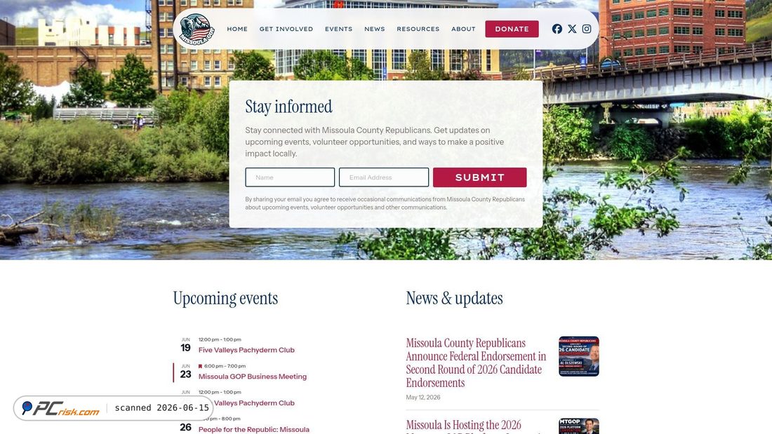 Screenshot of missoulagop.org