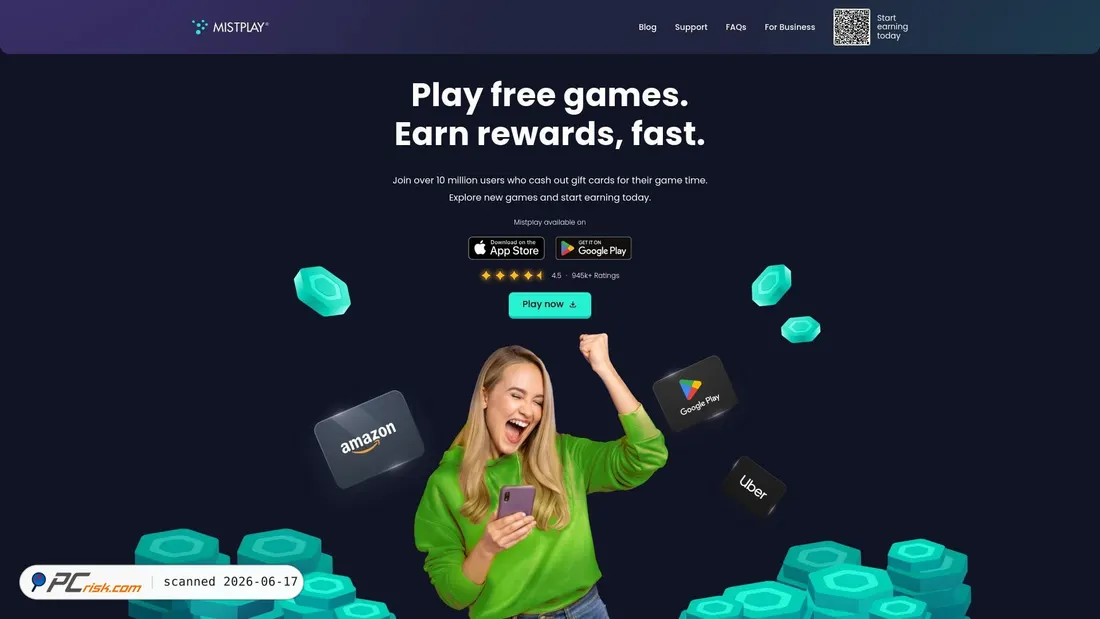 Screenshot di mistplay.com
