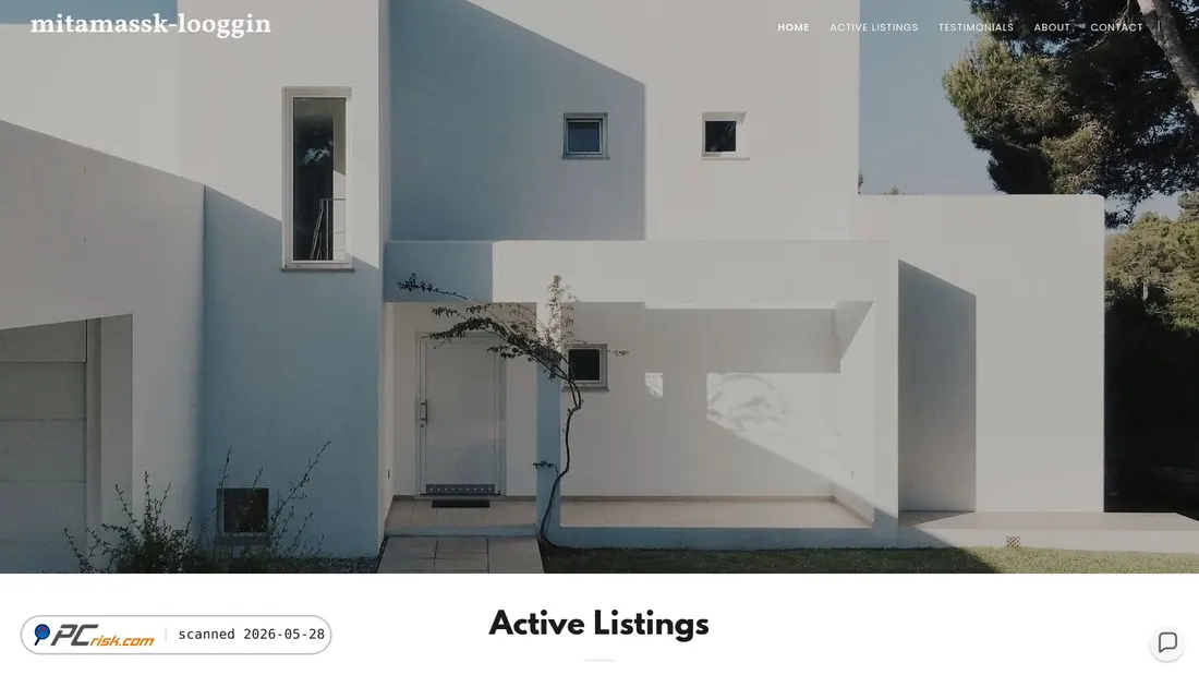 Screenshot of mitamassk-looggin.godaddysites.com