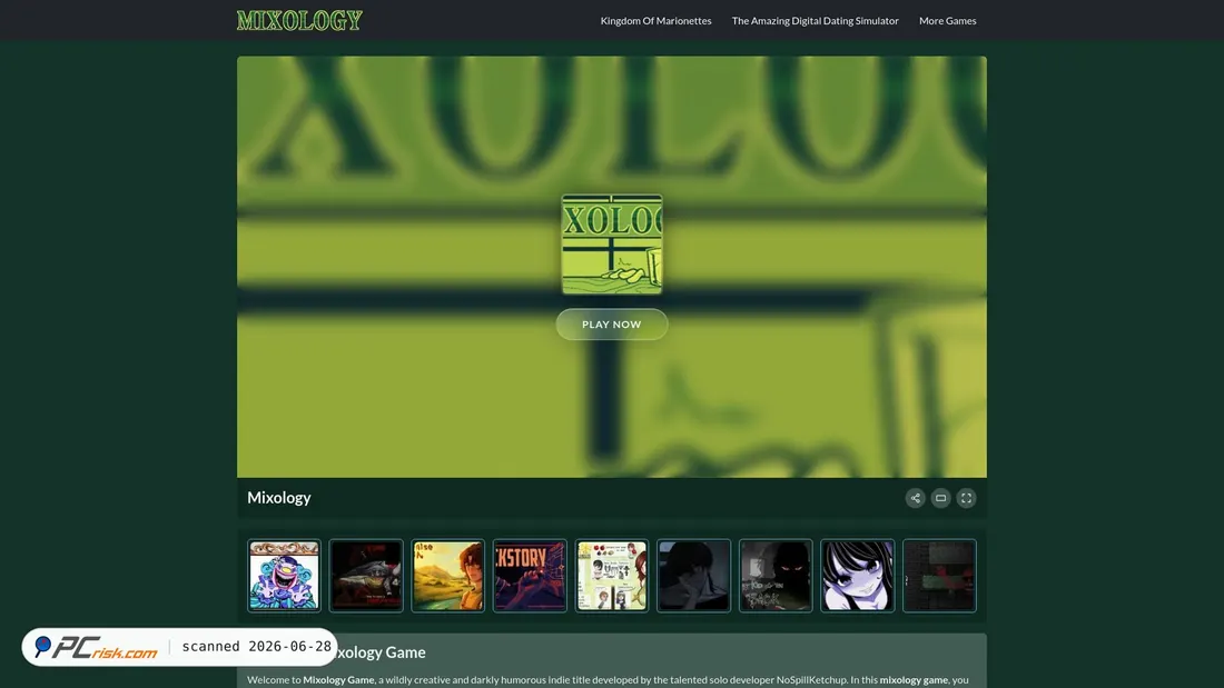 Screenshot of mixologygame.org