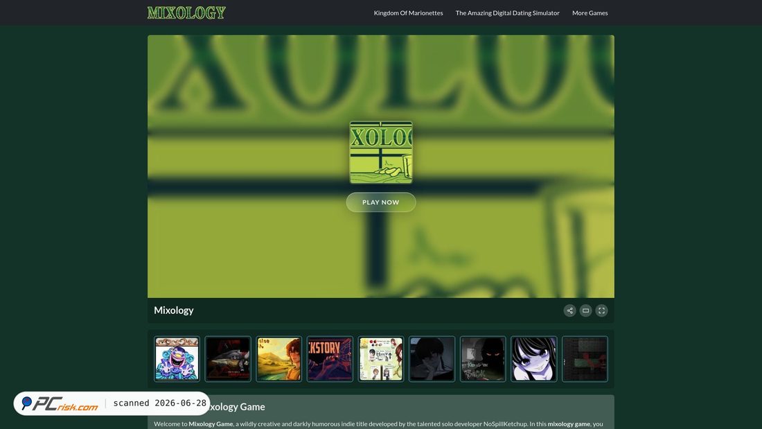 Screenshot of mixologygame.org