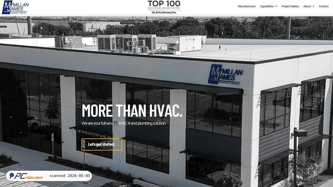 Screenshot von mjec.com
