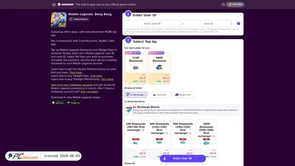 mobashop.topup-diamonds.com screenshot