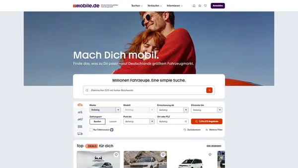 mobile.de Screenshot