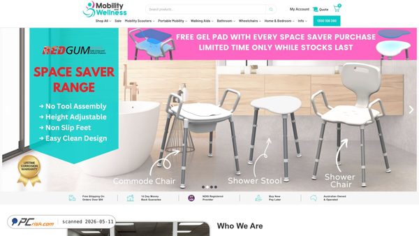 mobilityandwellness.com.au screenshot