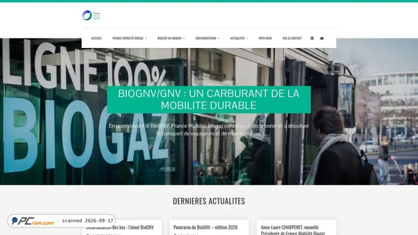 Captura de ecrã de mobiogaz.fr