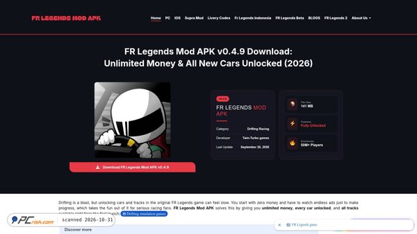 Capture d’écran de modapkfrlegends.com