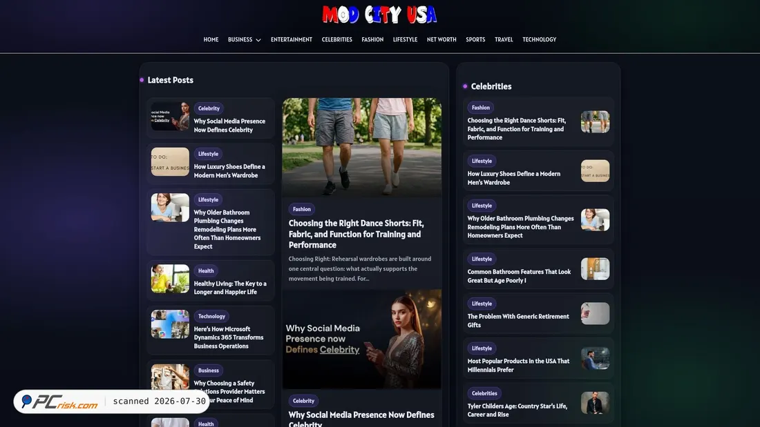 Screenshot of modcityusa.com