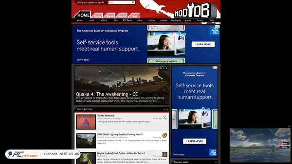 Screenshot di moddb.com