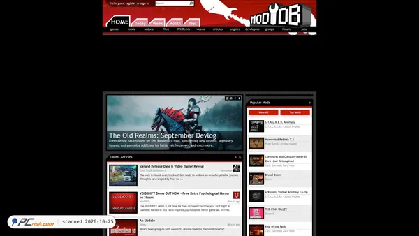 Captura de moddb.com