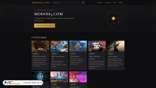 Capture d’écran de modoh5.com