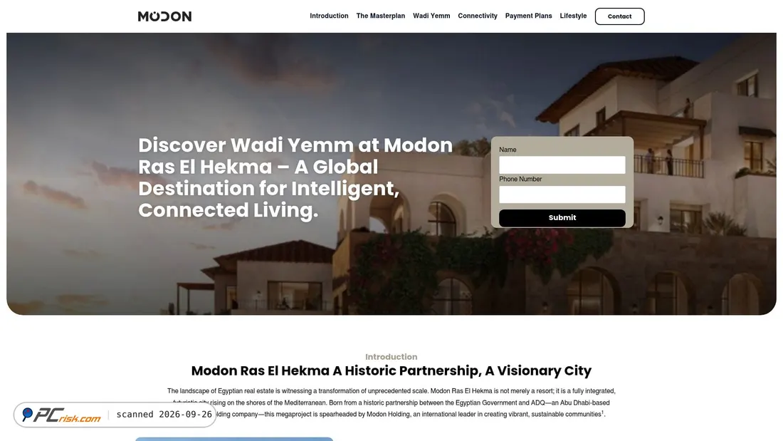 Captura de ecrã de modon-ras-elhekma.com