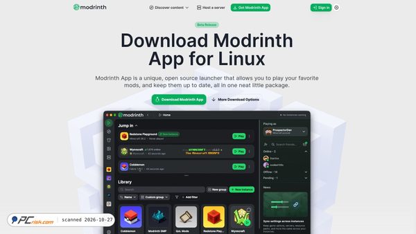 modrinth.app screenshot