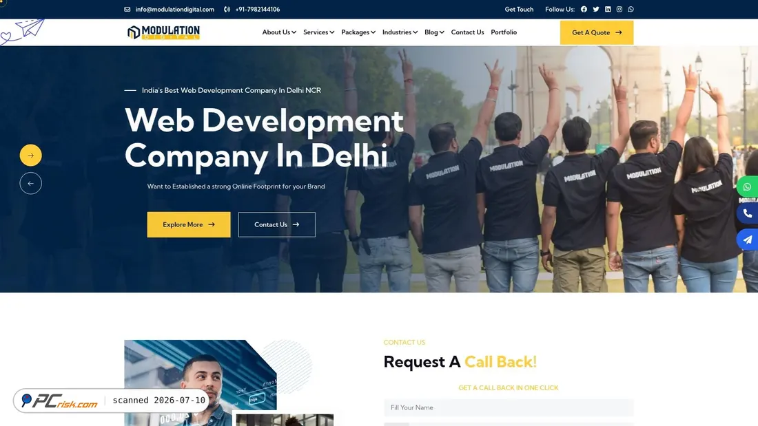 Screenshot of modulationdigital.com