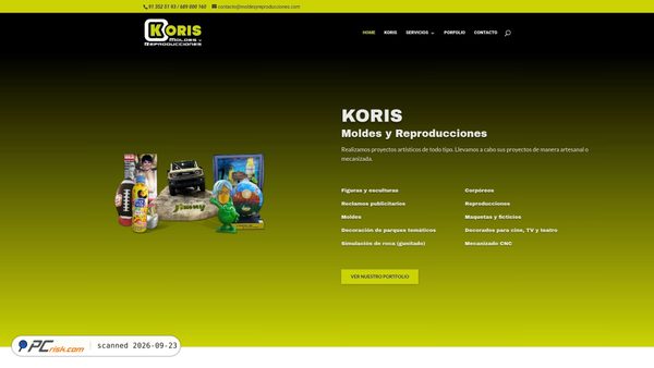 moldesyreproducciones.com screenshot