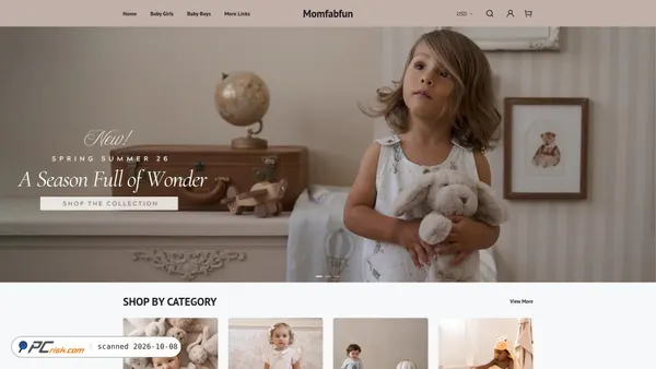 Captura de ecrã de momfabfun.com