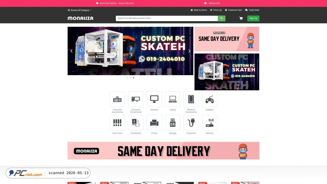 Screenshot of monaliza.com.my