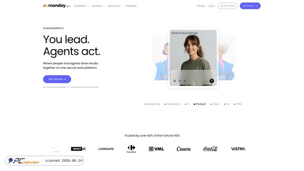 monday.com screenshot