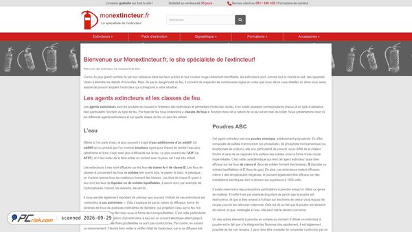monextincteur.fr screenshot