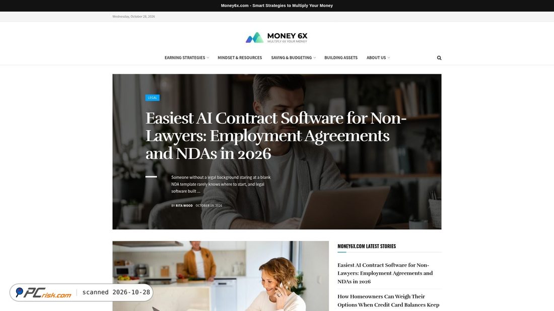 Screenshot of money6x.com